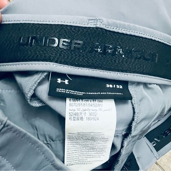 Under Armour Pants  Performance Golf Gray Flat Front - Picture 9 of 11